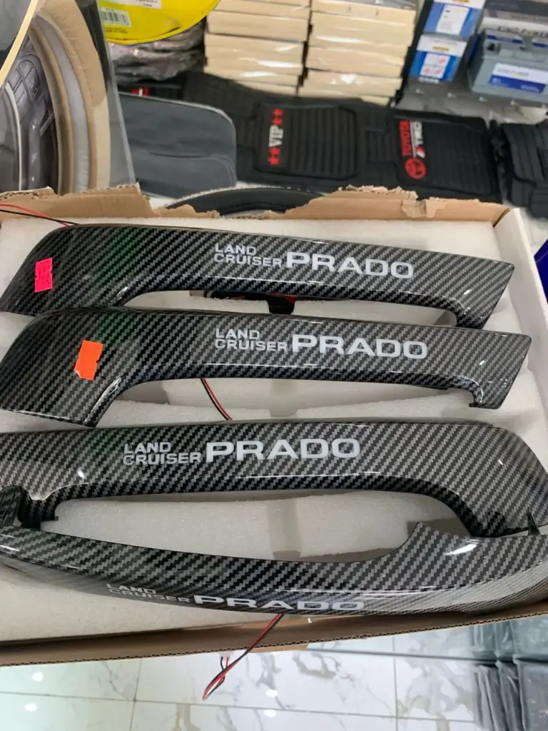 POIGNET DE PORTIERE LC PRADO LED FIBRE DE CARBONNE 